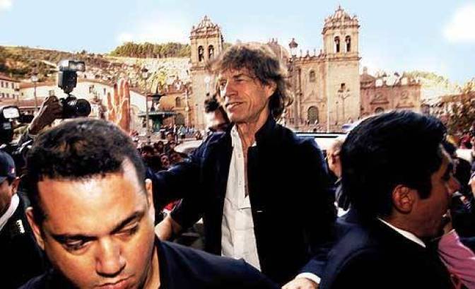 Jagger en el Cusco